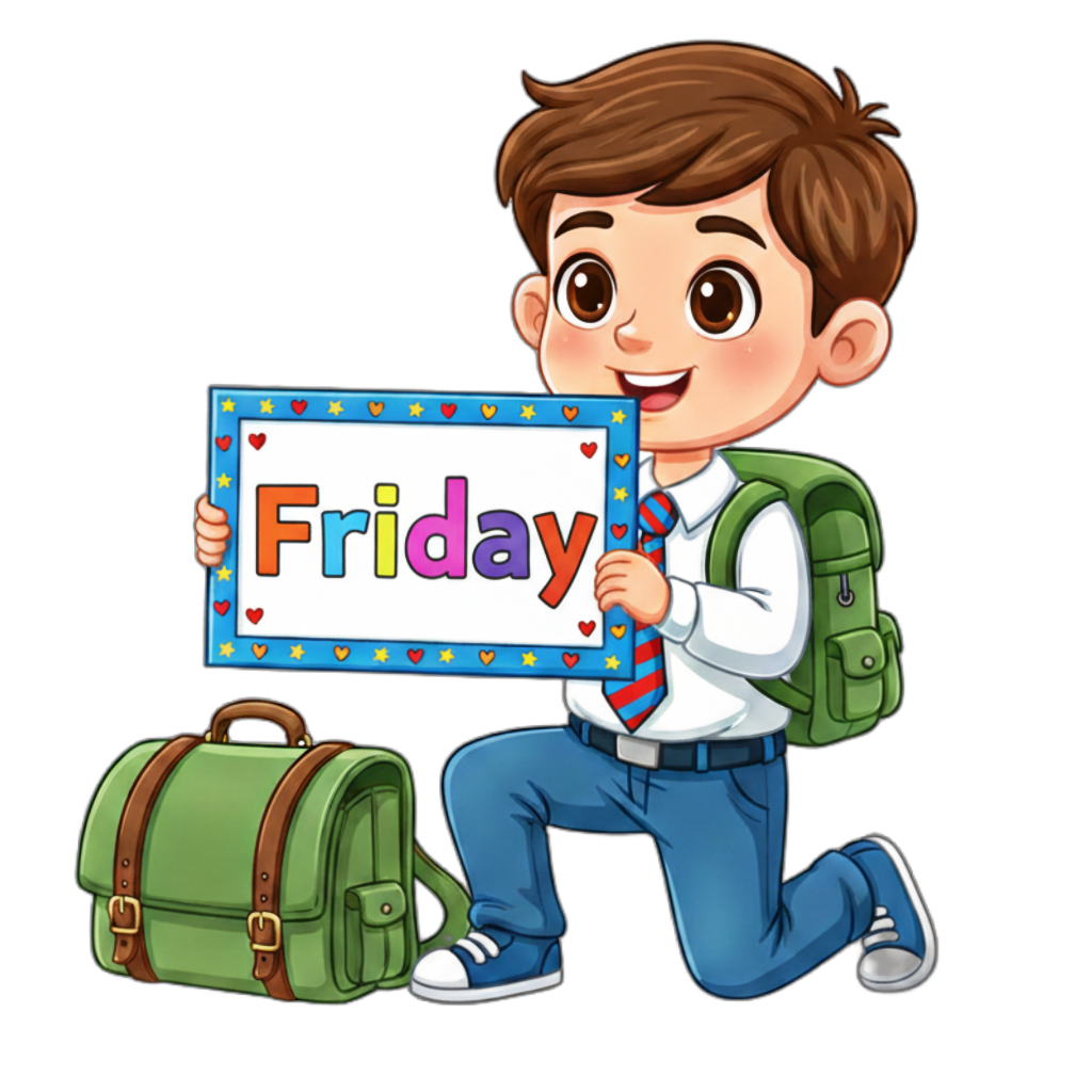 Class 1 English Learning: Days of the Week