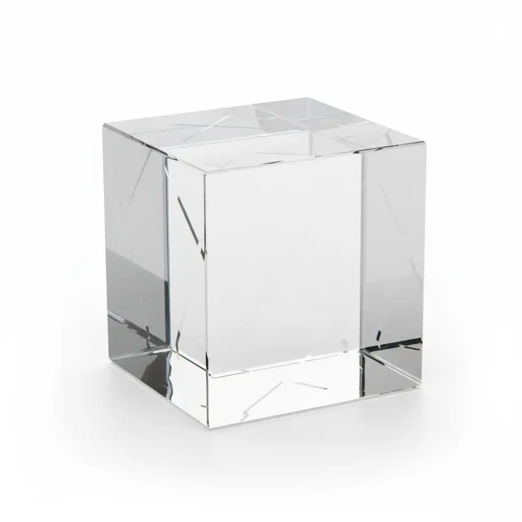 Clear Glass raw block