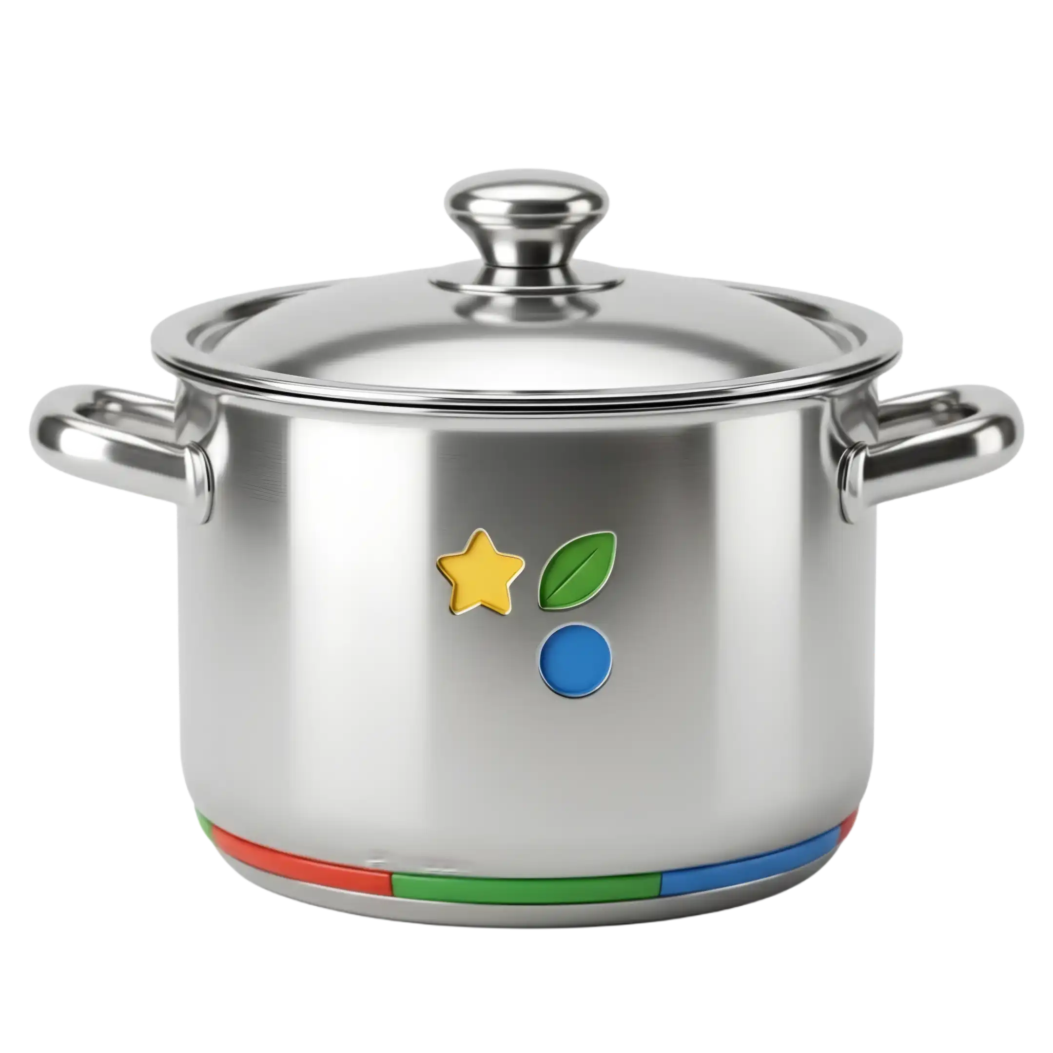 Metal cooking pot made from metal material used for cooking food