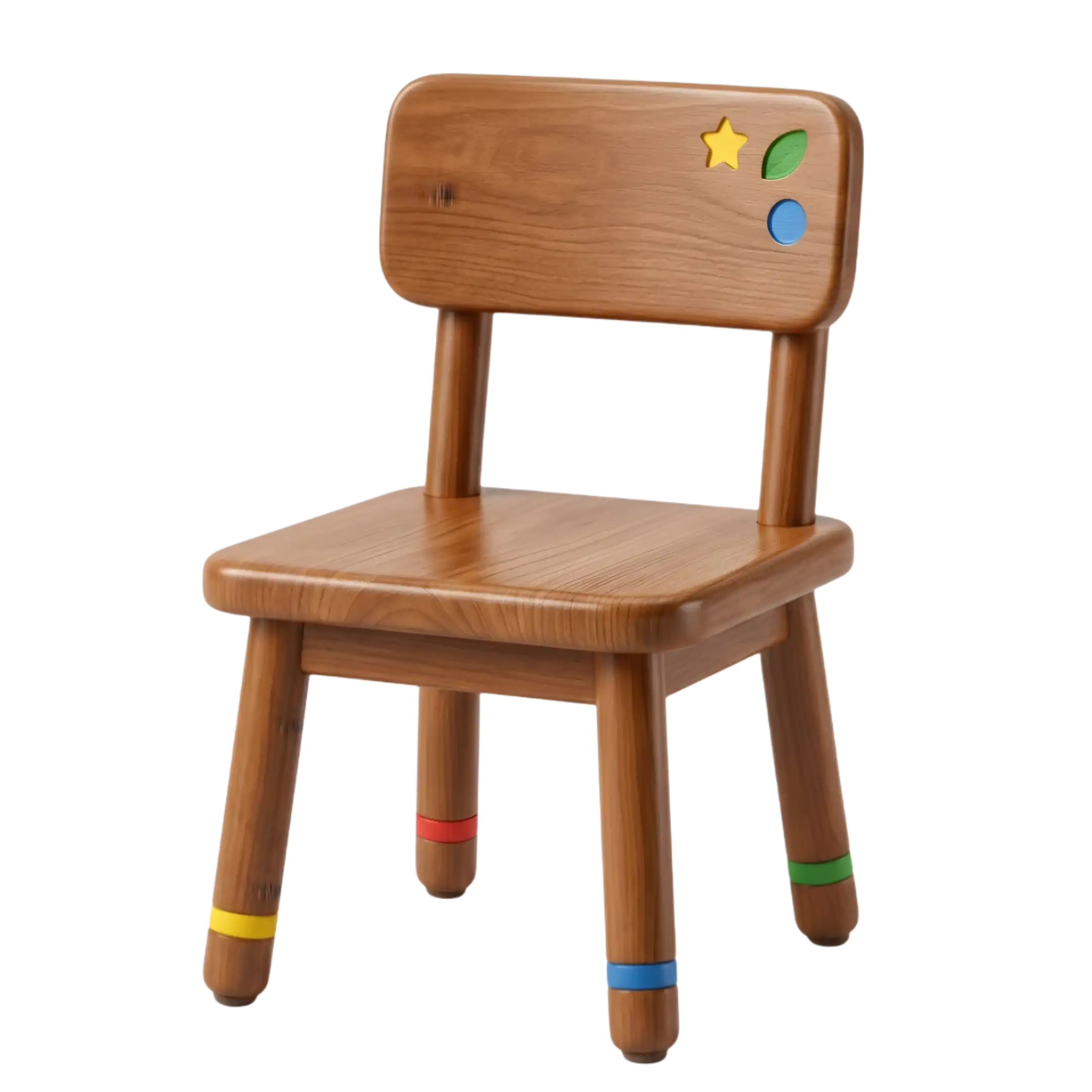 Wooden chair made from wood material for kids science learning
