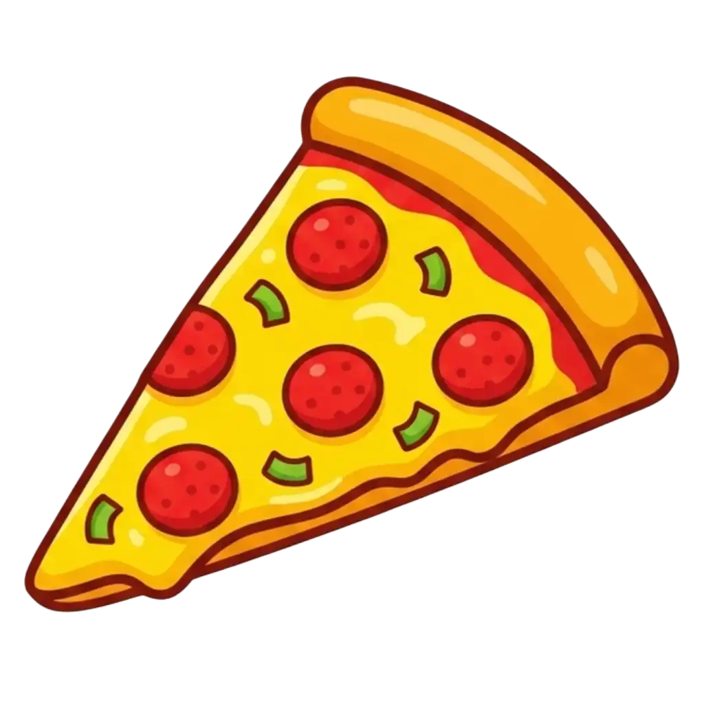 Pizza slice shape example - Triangle