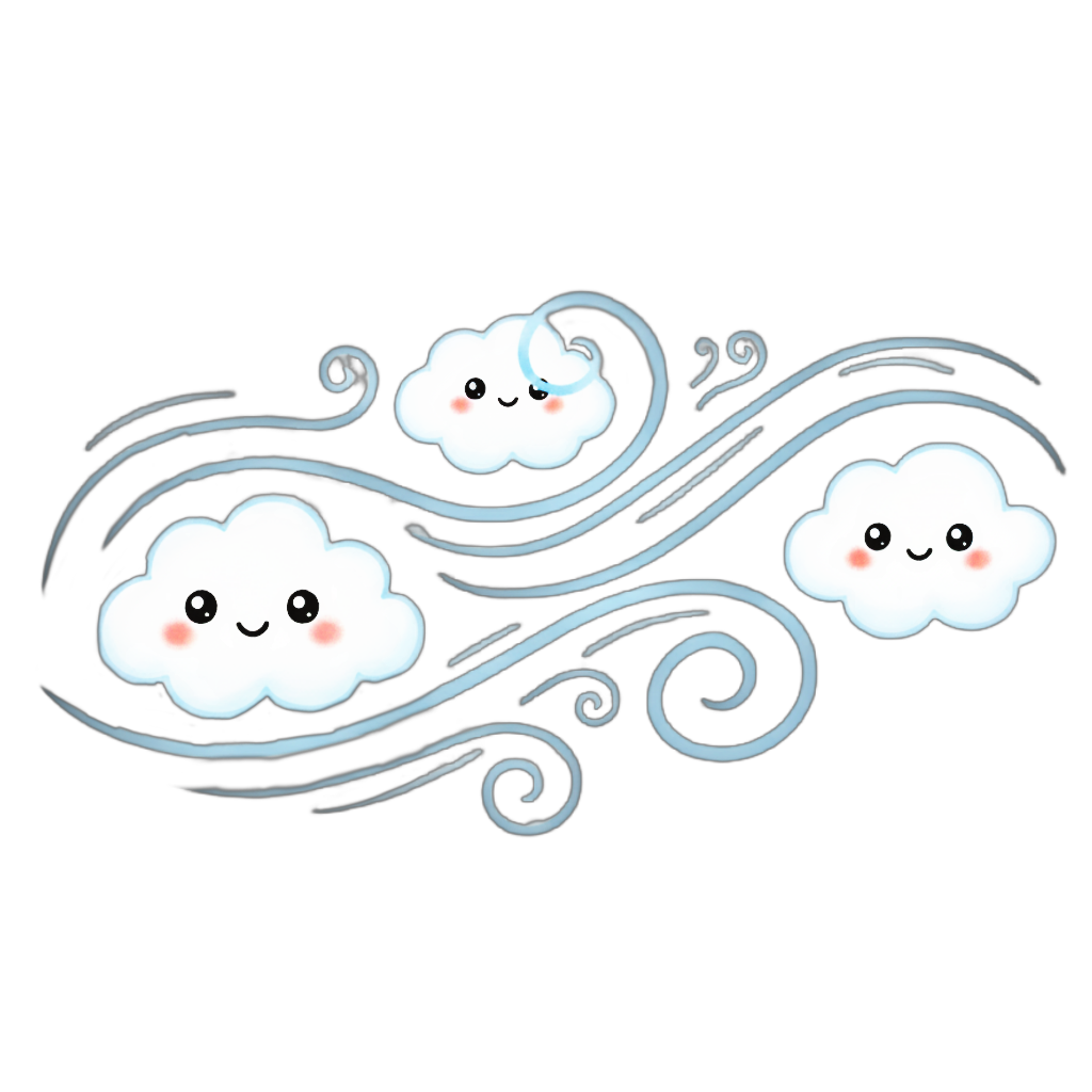 Air illustration for kids learning letter A