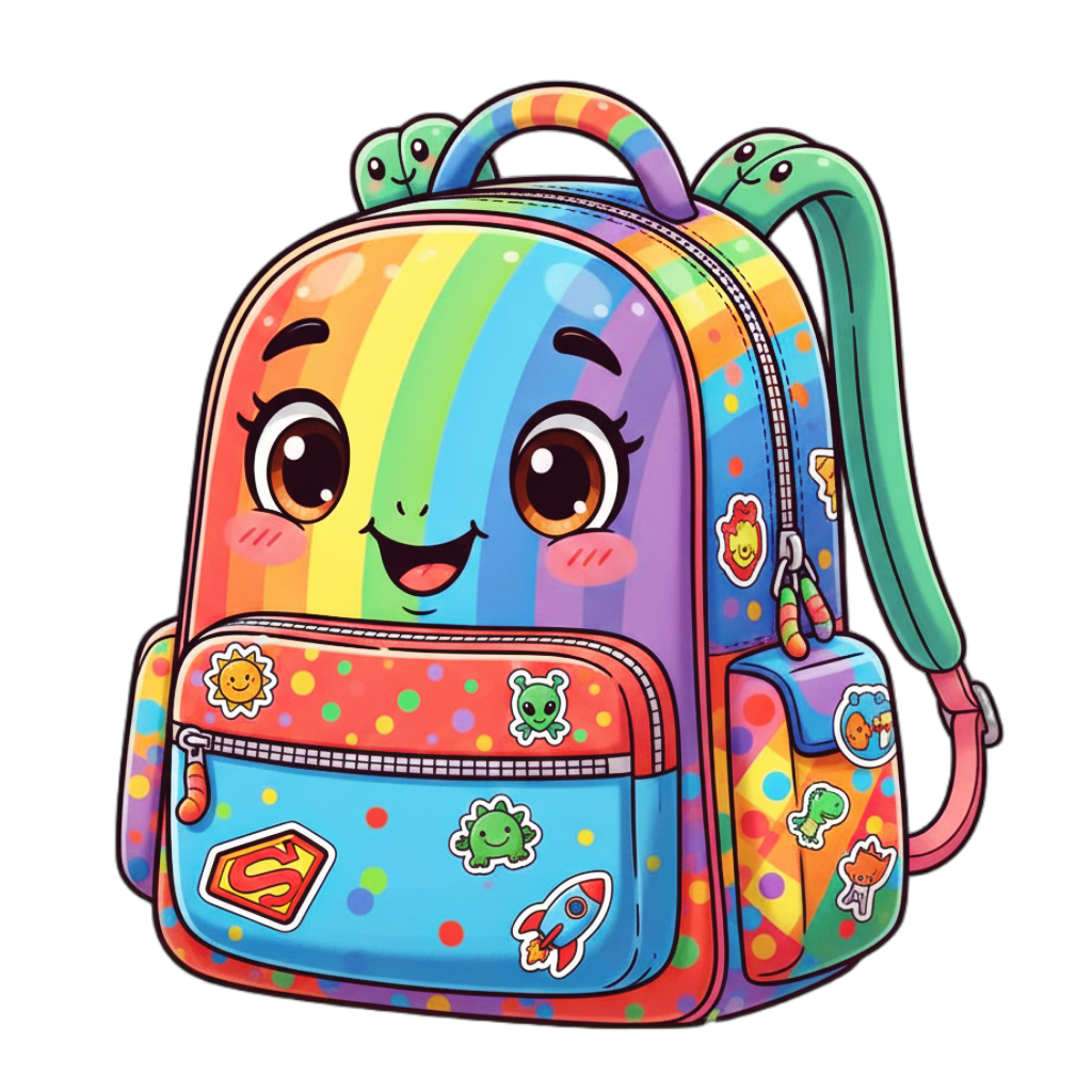 Bag illustration for kids learning letter B