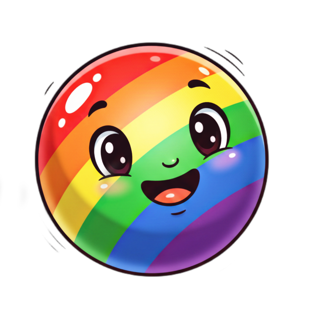 Ball illustration for kids learning letter B