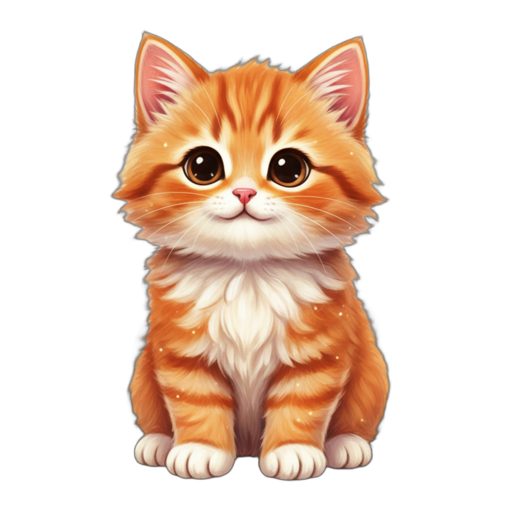 Cat illustration for kids learning letter C