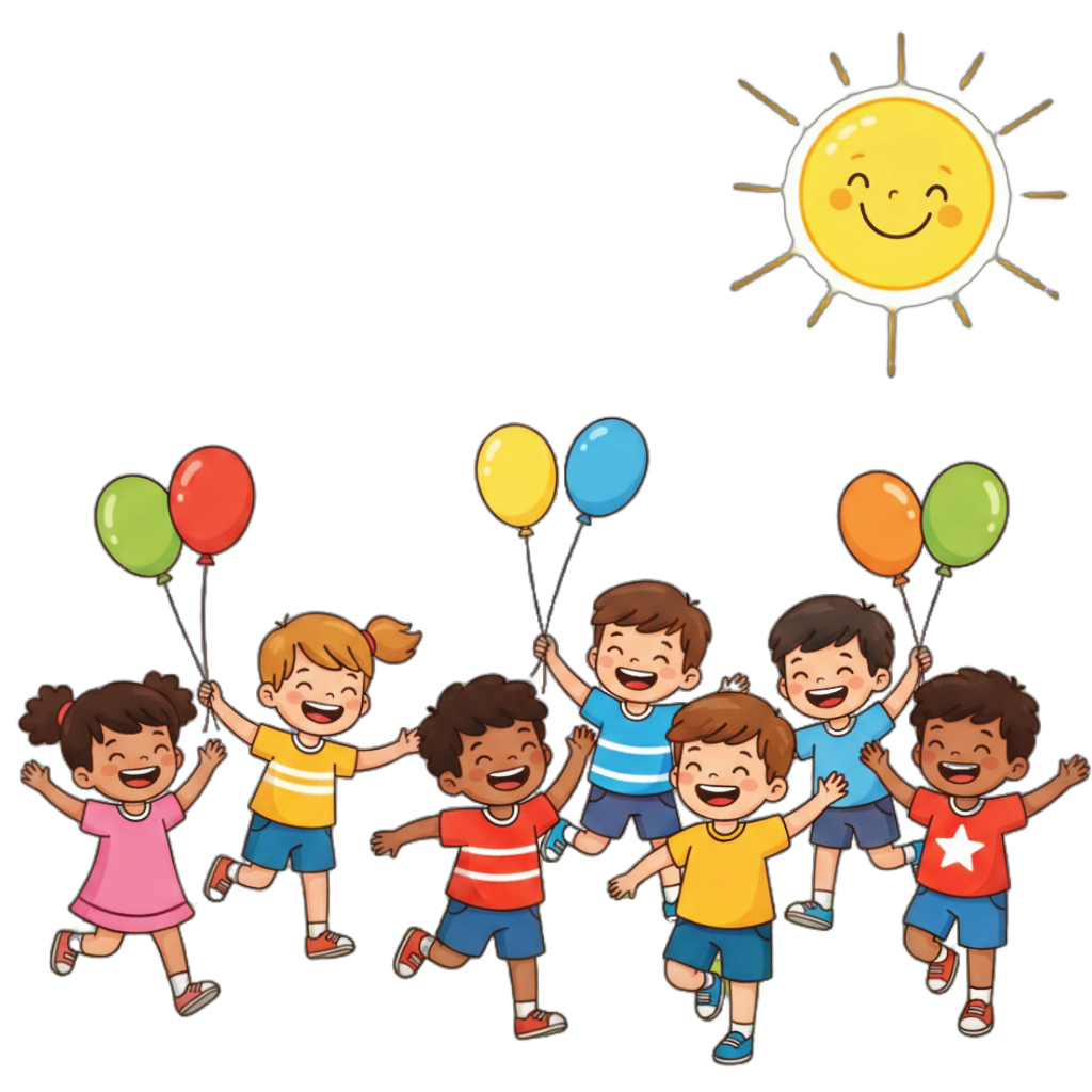 Fun illustration for kids learning letter F