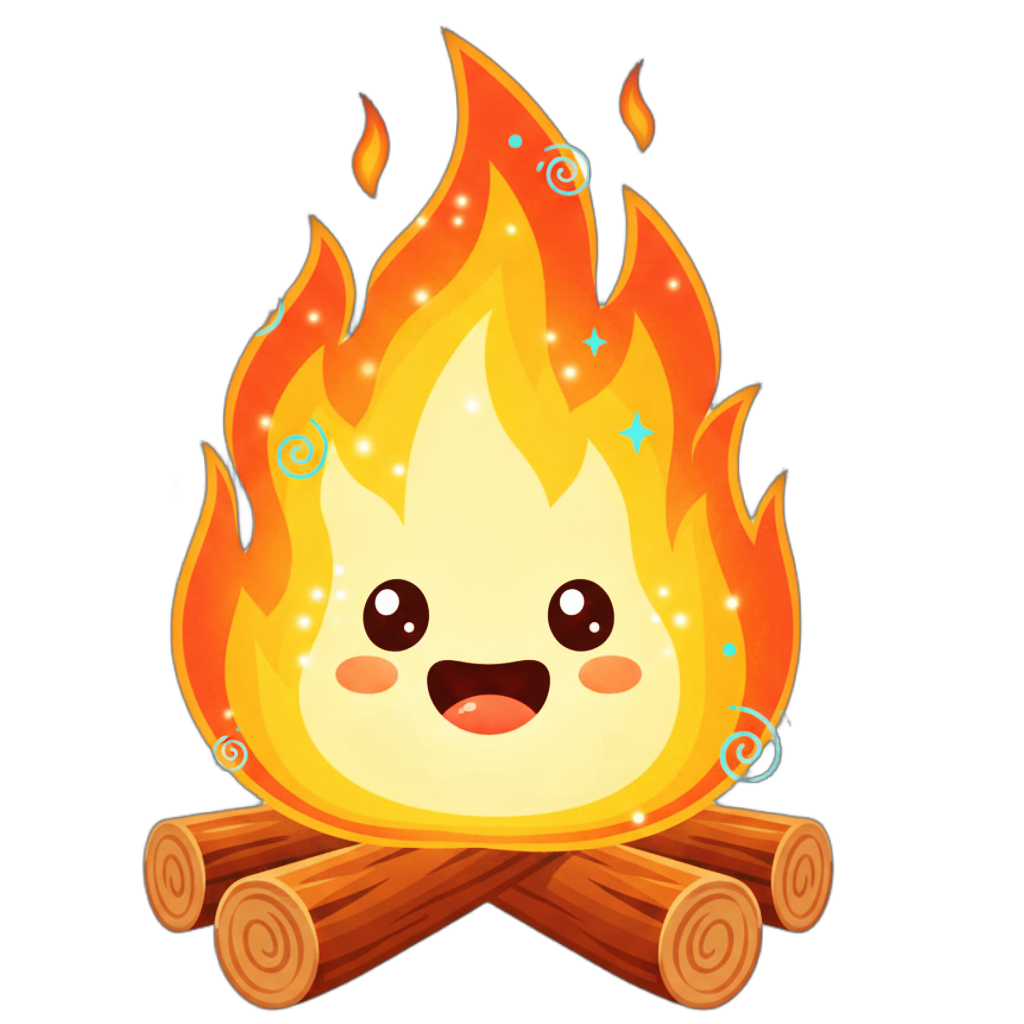 Hot illustration for kids learning letter H