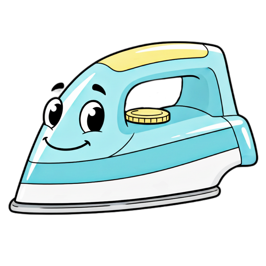 Iron illustration for kids learning letter I